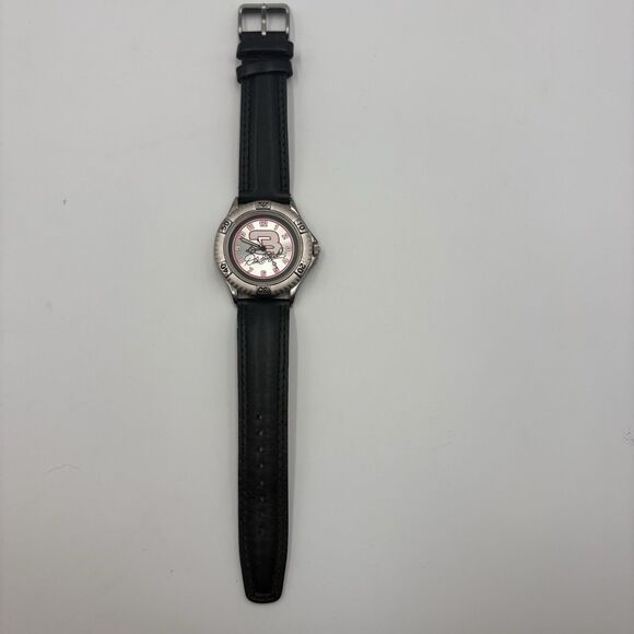 DALE EARNHARDT 3 NASCAR COLLECTIBLE WRIST WATCH LEATHER BAND - Picture 2 of 5